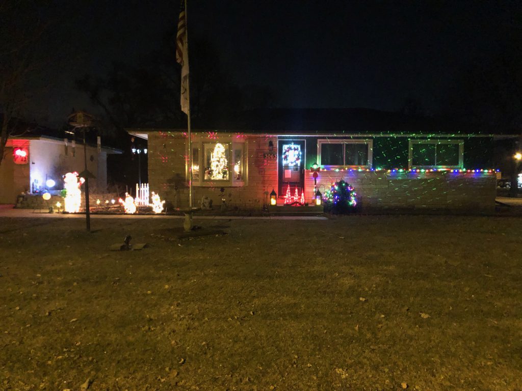 Holiday Lights on House in East Troy