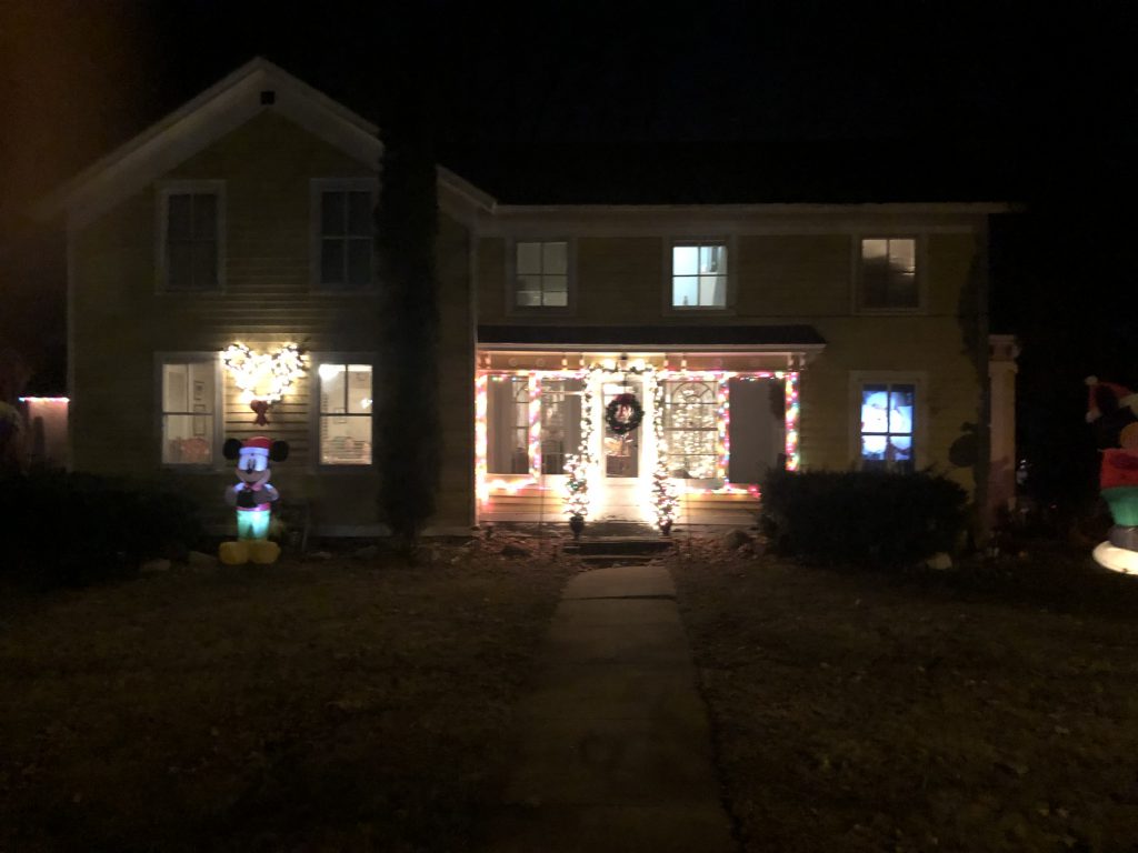 Holiday Lights on House in East Troy